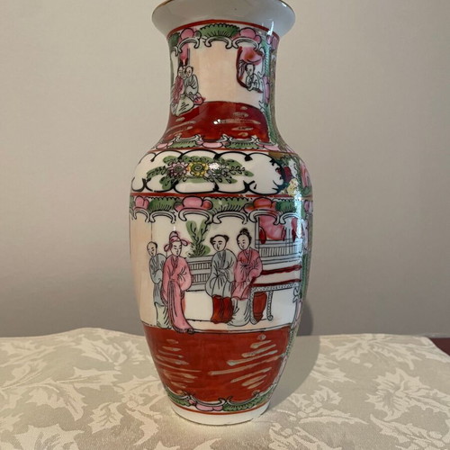 Macau vintage porcelain vase new 22x10 cm