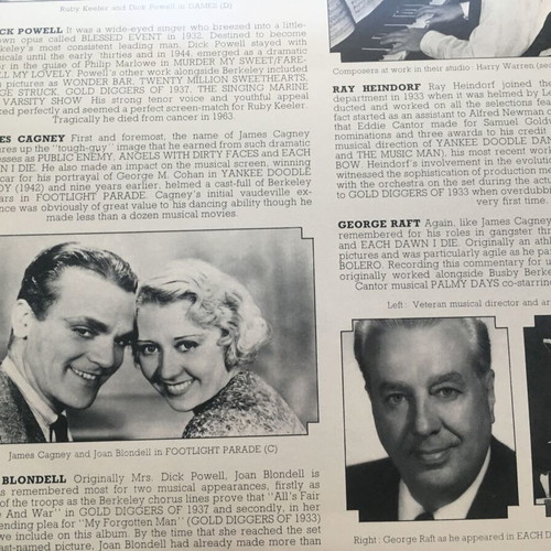 The Golden Age of Hollywood Musical LP used with 3D pop-up cover