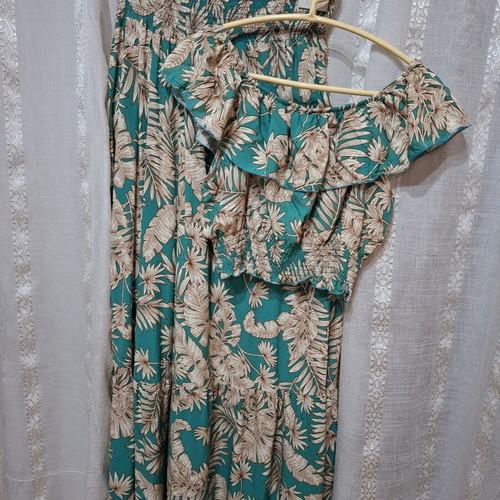Defox Summer Set cotton crop top and maxi skirt like new