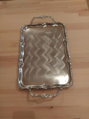Vintage Twin Bird serving tray used with embossed designs