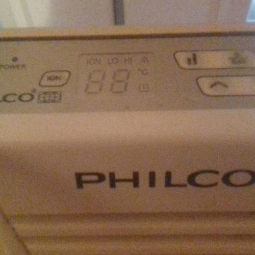 Philco portable space heater used 2000 watt with electronic thermostat