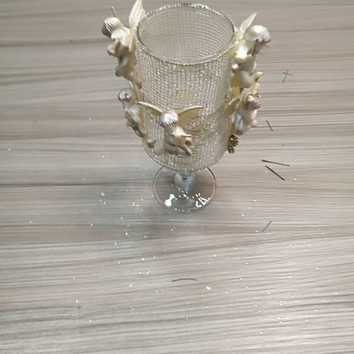 Christmas decorative glass used, height 20cm
