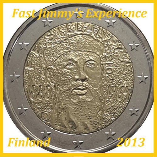Finland 2013 Commemorative 2 Euro Coin Frans Eemil Sillanpää New