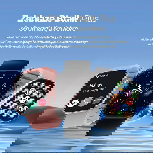 ZEBLAZE Btalk Plus smartwatch καινούργιο με οθόνη 2,03'' IPS