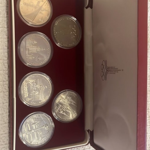 Olympic One Rouble Coins 1980 Moscow Games like new