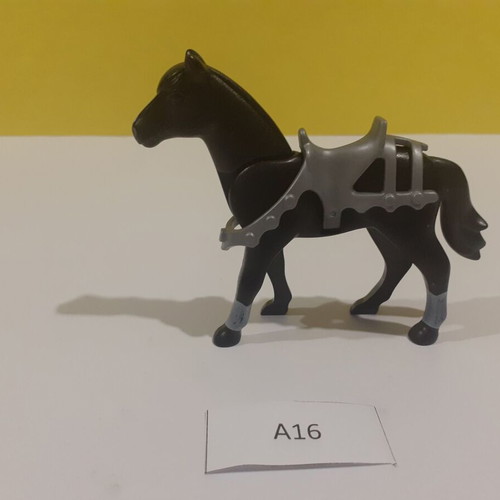 Playmobil horse A16 like new, black with gray details
