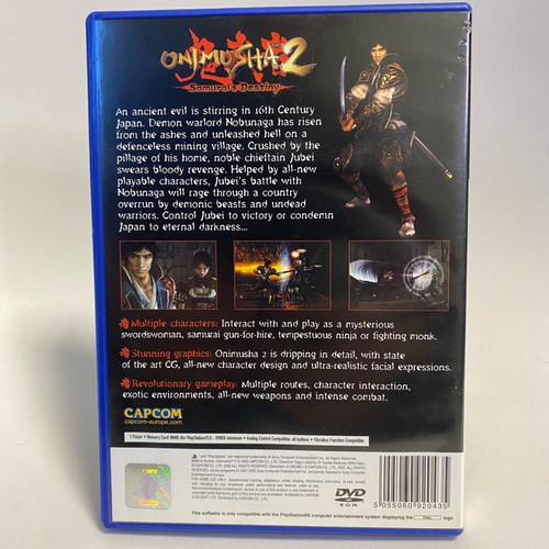 Onimusha 2 Samurai’s Destiny PlayStation 2 full English like new
