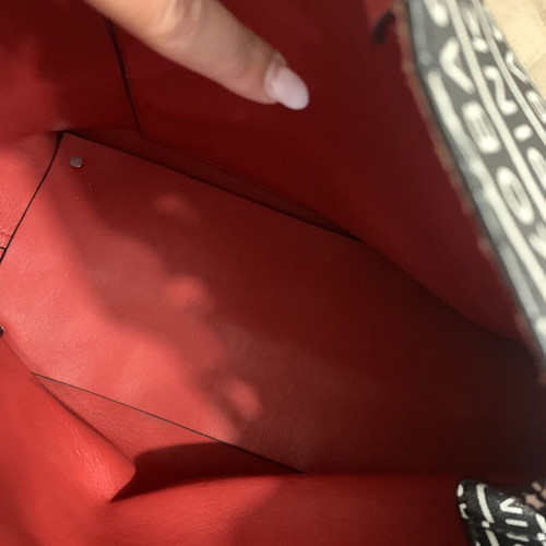 Pinko shoulder bag used, large black with silver chain and red lining