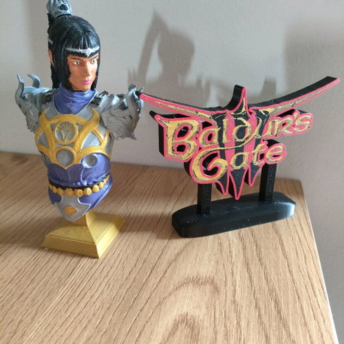 Baldur's Gate 3 3d printed decorative item new for desk or bookshelf