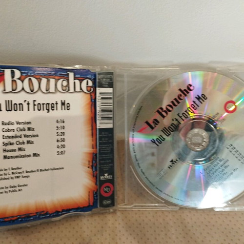 La Bouche You Won't Forget Me CD used, electronic