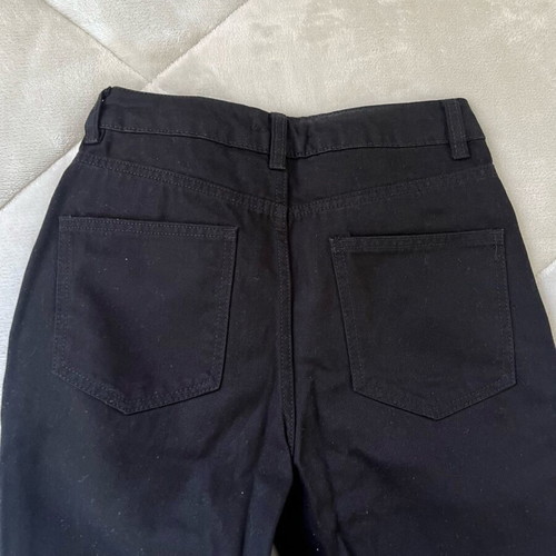 Bershka straight black jeans like new, size XS