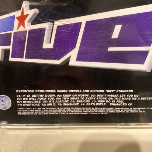 Five CD album used, pop