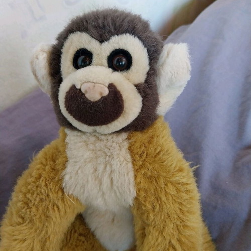 Plush monkey used with very long tail vintage