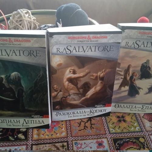 Dungeons and Dragons books like new, volumes 11-13 with Drizzt