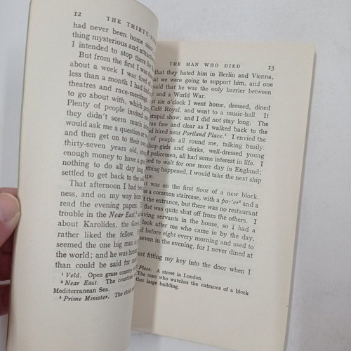 The Thirty-Nine Steps book used, English, 1952 edition
