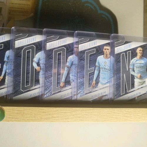 Phil Foden Elite Donruss Spellbound cards like new, complete set of 5