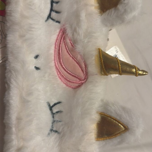 Unicorn pencil case set with Barbie, Minnie, Elsa labels and body tattoo