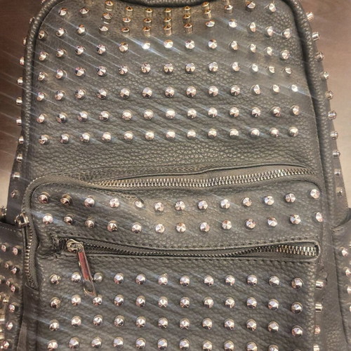 Black backpack with studs like new