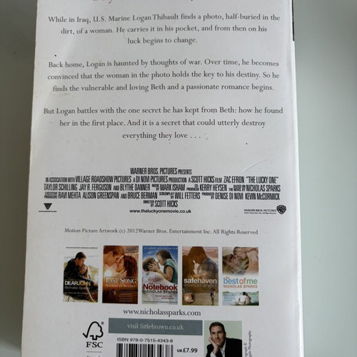 The Lucky One book by Nicholas Sparks