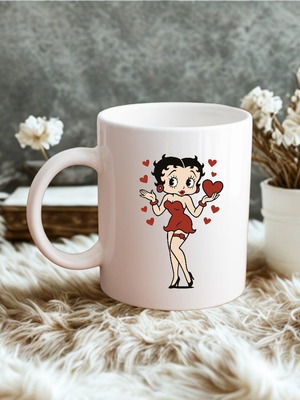 Betty Boop mug new, ceramic white