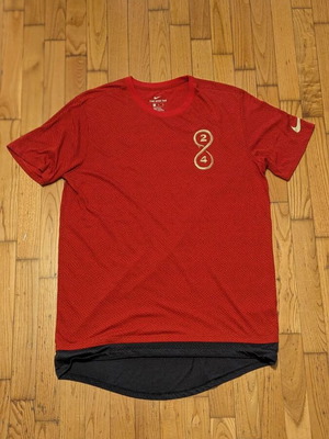 Nike Kobe Mamba 24 Men's Basketball Dri-FIT Tee XL, red and gold