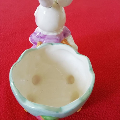 Easter egg holder bunny used, ceramic