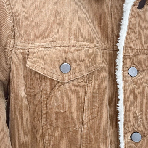 BoohooMAN Brown Corduroy Jacket Large used
