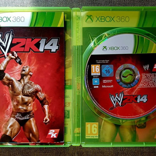 W2K14 Xbox 360 game used, complete
