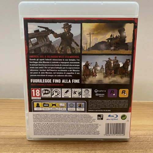 Red Dead Redemption PS3 game used with booklet and map
