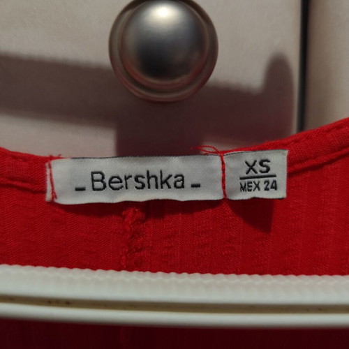 Short red halter dress alpha line Bershka like new