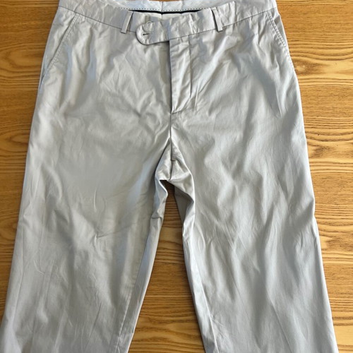Glou fabric pants size S, like new, beige and gray