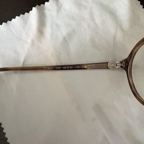 Eyeglass frames used, brown, for myopia