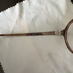 Eyeglass frames used, brown, for myopia