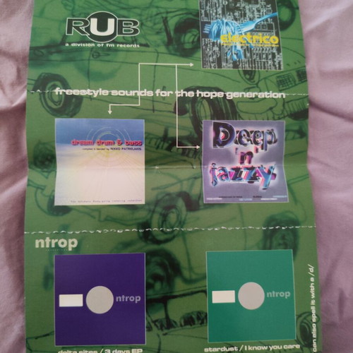 Vintage Flyer Club +SODA 1998 used, DJ Mikele & L-Sega