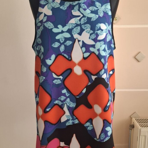 Peter Pilot sleeveless top, multicolor, back cutout