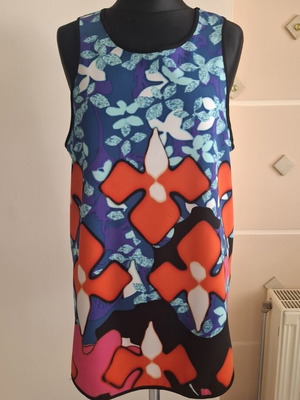 Peter Pilot sleeveless top, multicolor, back cutout