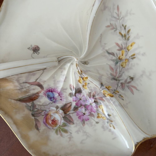 Πιατέλα Limoges Art Nouveau 1900-1920 σαν καινούργια, χειροποίητη ζωγραφική
