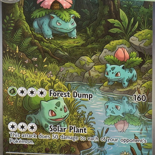 Pokemon Venusaur Family Custom Card in excellent condition