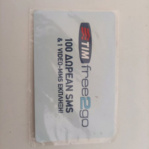Tim Free 2 Go phone card new, 2000s sealed