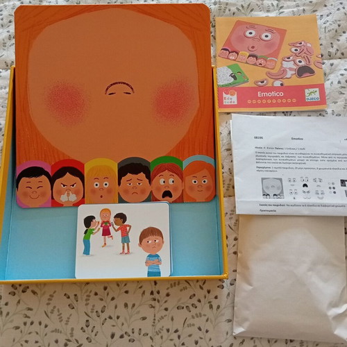 Djeco Emotico board game like new, emotions for ages 4-6
