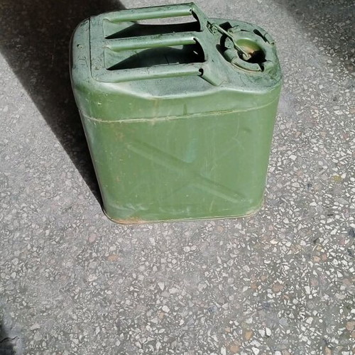 Metal military fuel canister 20 liters used