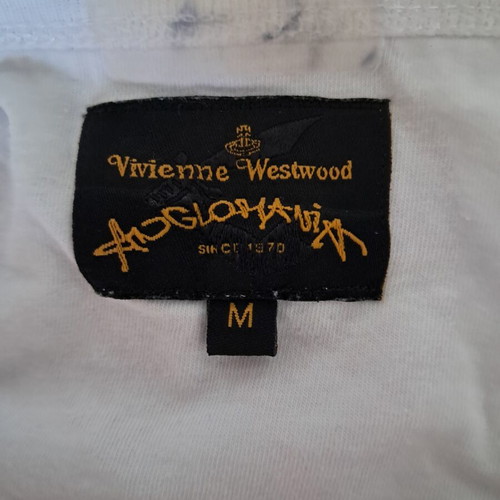 Anglomania Vivienne Westwood blouse used, white and fuchsia, size M