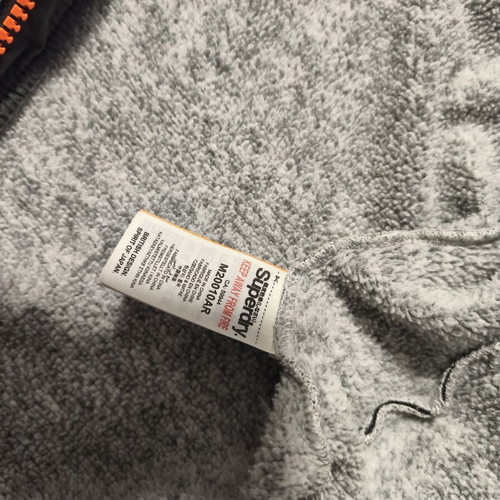 Superdry gray jacket Small like new