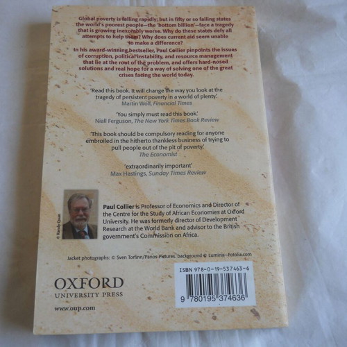 Paul Collier The Bottom Million used book in English