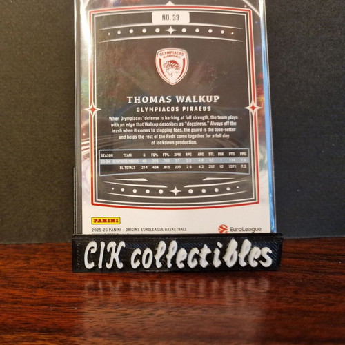 Panini Euroleague Origins Olympiacos Walkup card