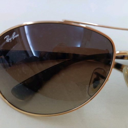 Ray Ban RB3386 sunglasses like new, unisex, brown gold