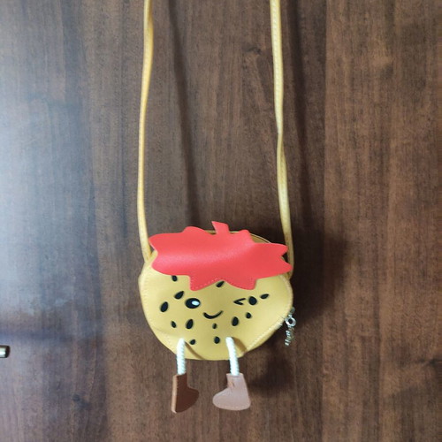 Children's leather bag new, can also be used as wallet