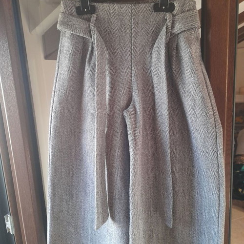 Grey wool culottes for girls 9-10 years old