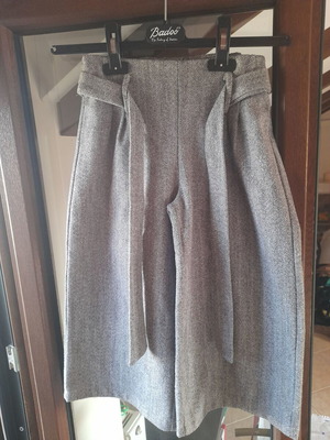 Grey wool culottes for girls 9-10 years old