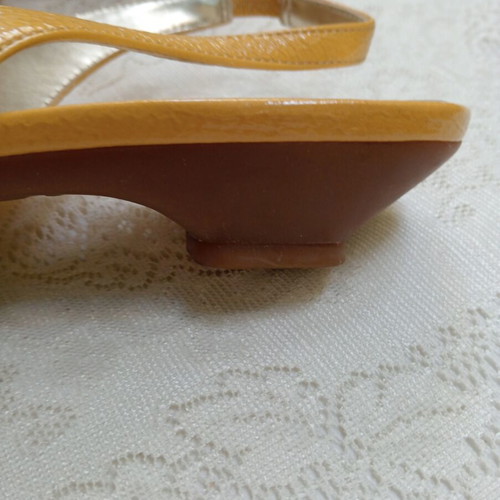 Anne Klein Peep-Toe Shoes New, Dark Butter Milk Color